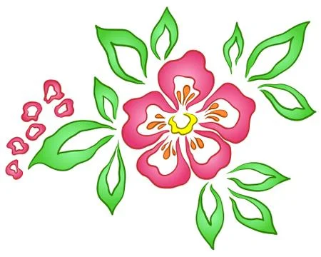 Abstract flower Stock Illustration