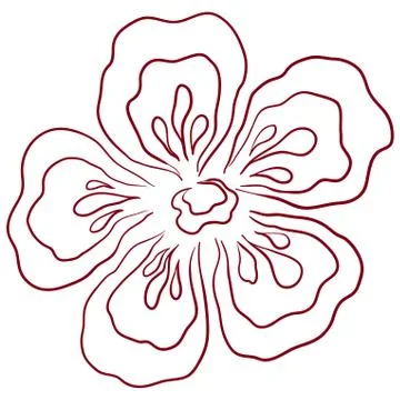 Abstract flower Stock Illustration