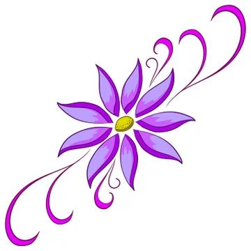 Abstract flower Stock Illustration