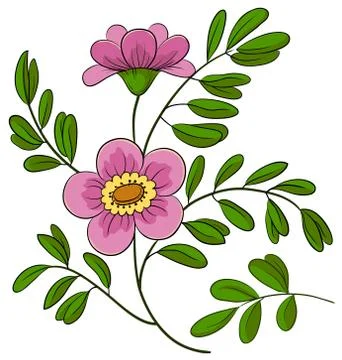 Abstract flower Stock Illustration