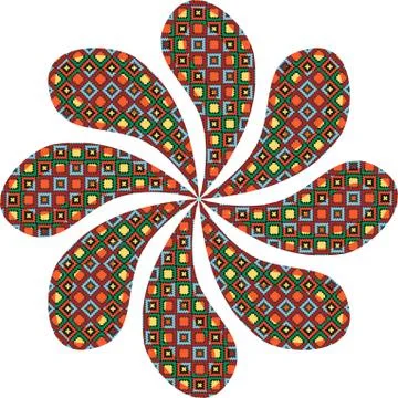 Abstract flower Stock Illustration