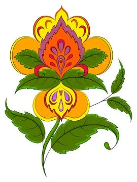 Abstract flower Stock Illustration