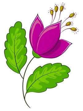 Abstract flower Stock Illustration