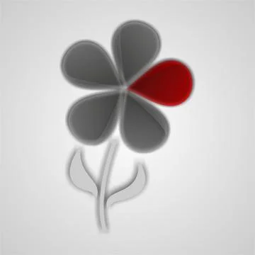Abstract flower Stock Illustration