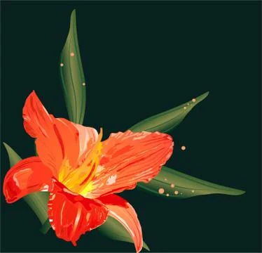 Abstract flower Stock Illustration