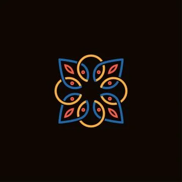 Abstract flower Stock Illustration