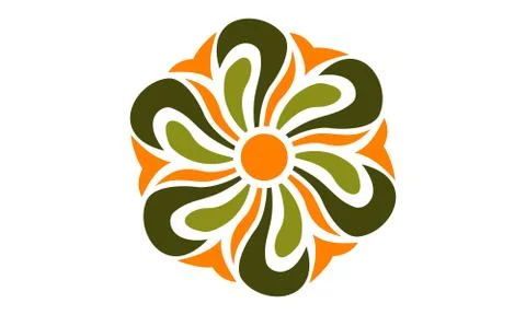 Abstract Flower Infinity 스톡 일러스트