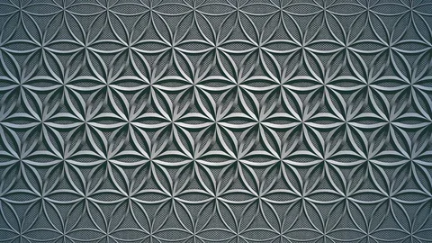 Abstract flower of life pattern background Stock Footage 97887487