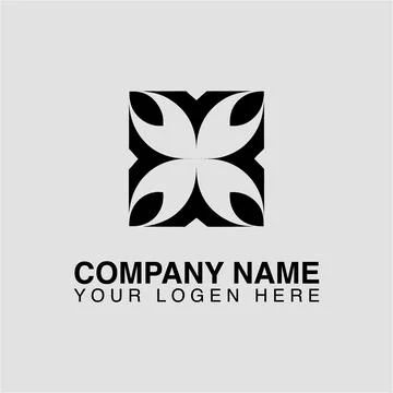 Abstract flower logo design vector template for company branding and business Stock Illustration