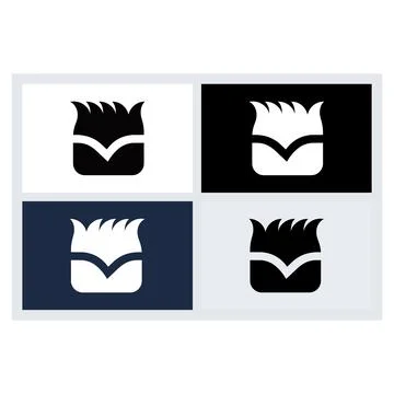 Abstract Flower Logo Icon Set Vector Design Ilustración de archivo