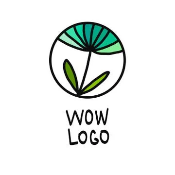 Abstract flower logo Stock Illustration