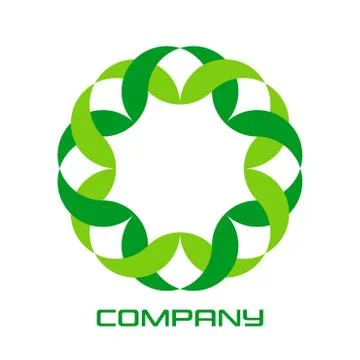 Abstract flower logo Illustrazione stock