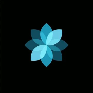 Abstract flower logo Stock Illustration