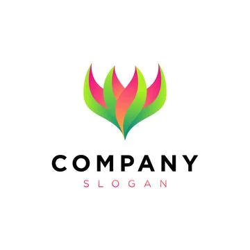 Abstract Flower logo Mark design for business and corporate company Stock Illustration