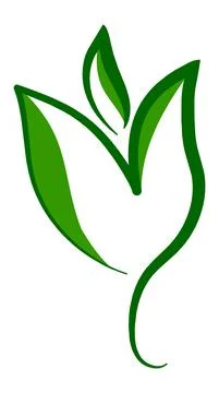 Abstract flower logo Vector illustration Stock Illustration