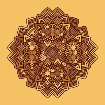 Abstract flower mandala vector Stock Illustration