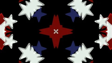 Abstract flower particles art pattern fireworks five-pointed star background. Stock Footage 996654