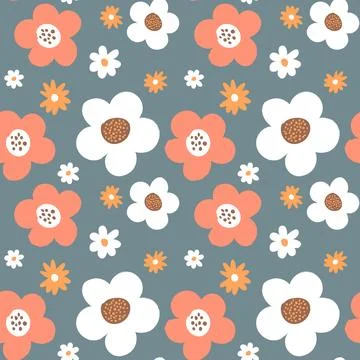 Abstract flower pattern background. Stock Illustration