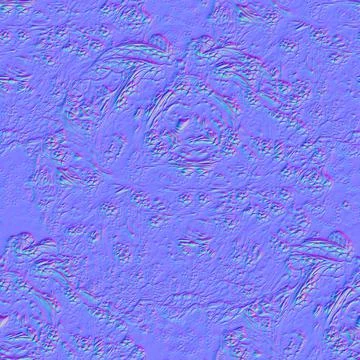 Abstract Flower pattern background, normal map 3d rendered Stock Illustration