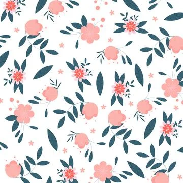 Abstract flower pattern background. Vector illustration. Stock Illustration