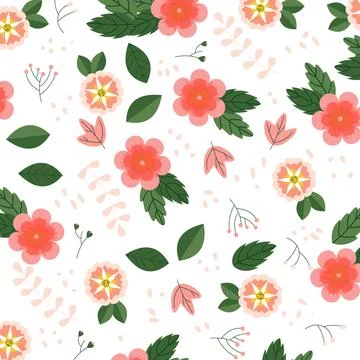 Abstract flower pattern background. Vector illustration. Illustrazione stock
