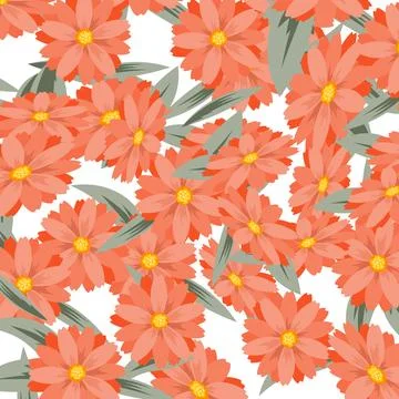 Abstract flower pattern background. Vector illustration. Illustrazione stock