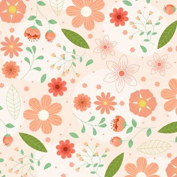 Abstract flower pattern background. Vector illustration. Stock Illustration