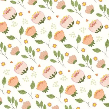 Abstract flower pattern background. Vector illustration. Stock Illustration