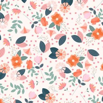Abstract flower pattern background. Vector illustration. Illustrazione stock