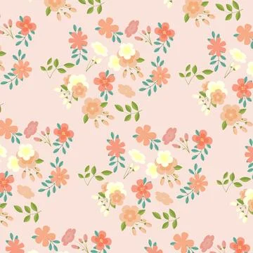 Abstract flower pattern background. Vector. Illustrazione stock