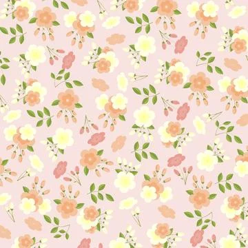 Abstract flower pattern background. Vector illustration. Illustrazione stock