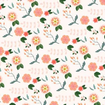 Abstract flower pattern background. Vector illustration. Illustrazione stock