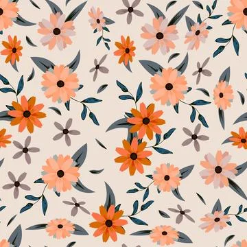 Abstract flower pattern background. Vector illustration. Stock Illustration