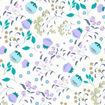 Abstract flower pattern background. Vector illustration. Stock Illustration