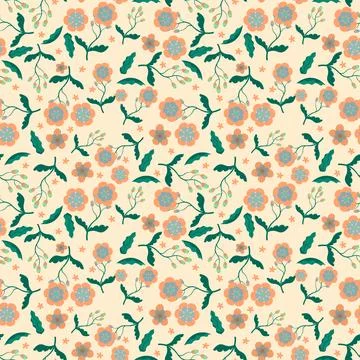Abstract flower pattern background. Vector illustration. Illustrazione stock