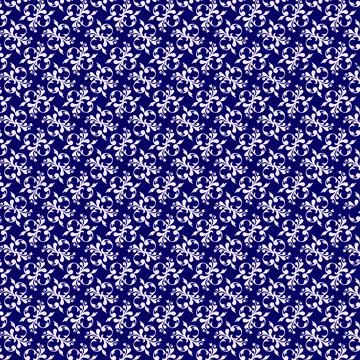 Abstract flower pattern blue background Illustrazione stock