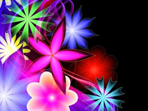 Abstract flower pattern Stock Illustration