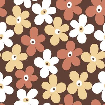 Abstract flower pattern. Stock Illustration