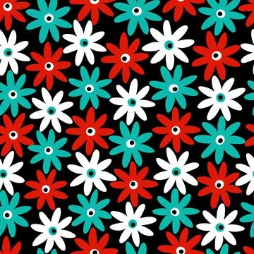 Abstract flower pattern Stock Illustration