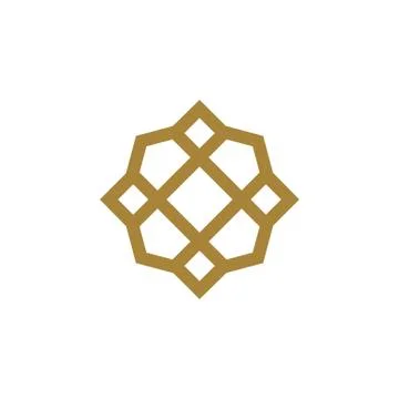 Abstract Flower Pattern Logo Template Illustration Design. Vector EPS 10. Stock Illustration