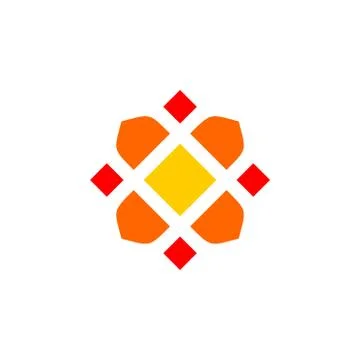 Abstract Flower Pattern Logo Template Illustration Design. Vector EPS 10. 스톡 일러스트