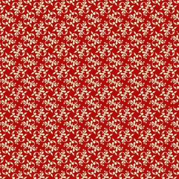 Abstract flower pattern red background イラスト素材