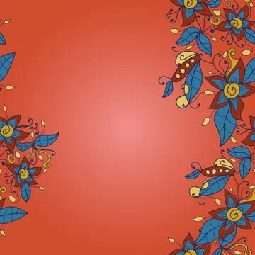 Abstract flower pattern.  Vector seamless texture Illustrazione stock