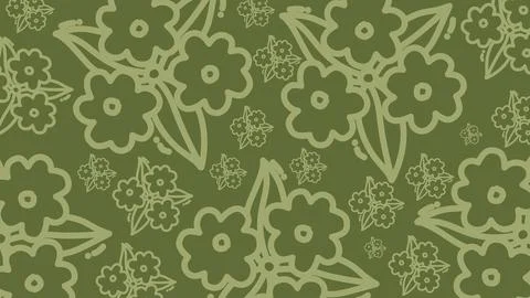 Abstract flower seamless pattern (1) Stock Illustration