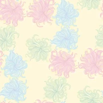 Abstract flower seamless pattern background Stock Illustration