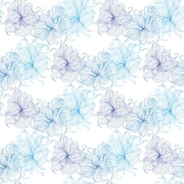 Abstract flower seamless pattern background Stock Illustration