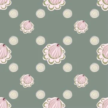 Abstract flower seamless pattern background Stock Illustration