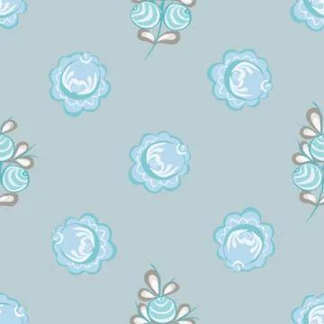 Abstract flower seamless pattern background Stock Illustration