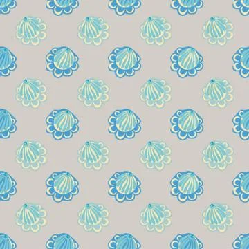 Abstract flower seamless pattern background Stock Illustration