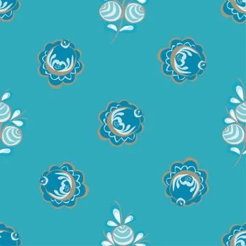 Abstract flower seamless pattern background Stock Illustration